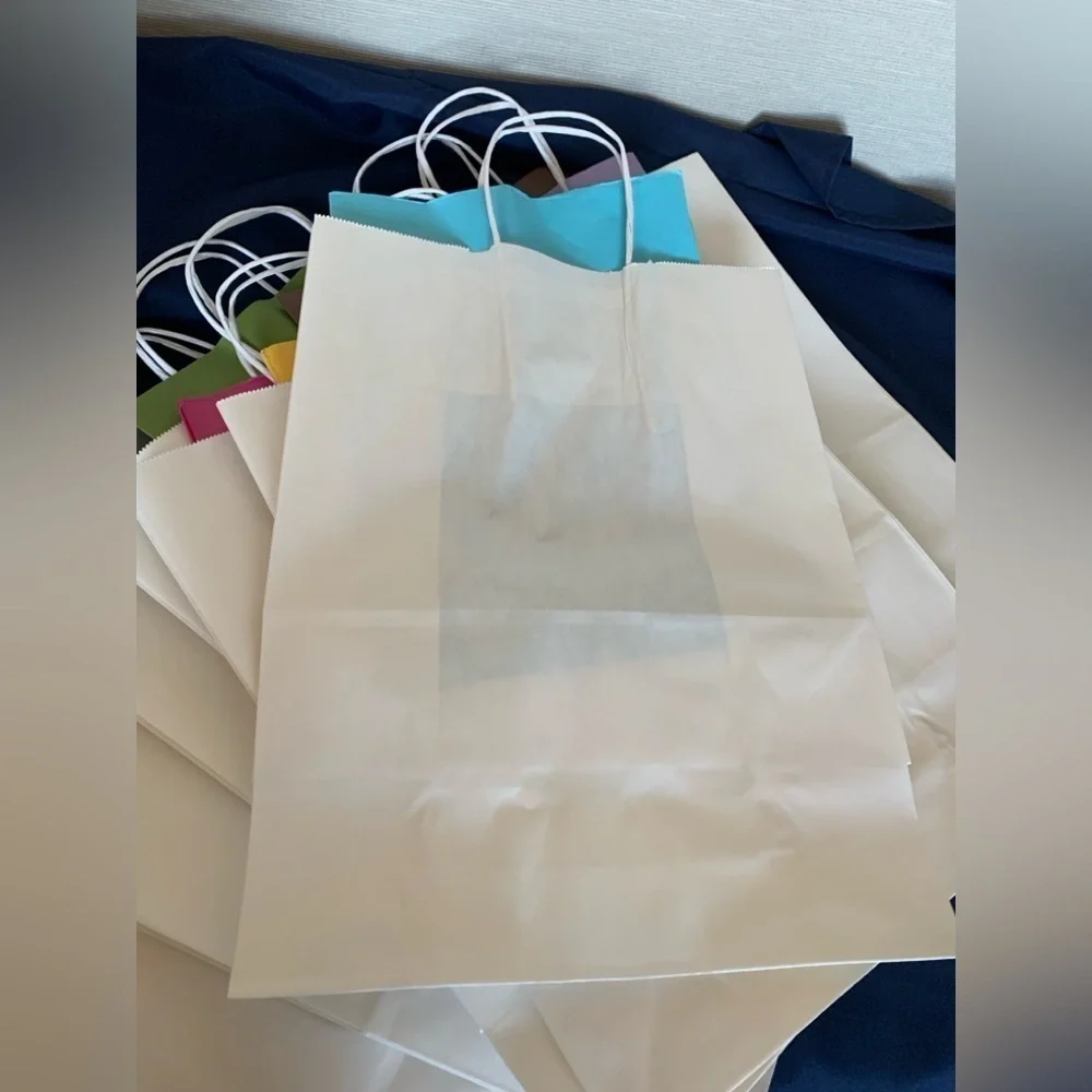 Gift Bag Combo, 10 Lg bags & tissue, 10 cards, gift labels, ribbon